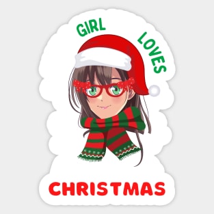 Just a girl who loves anime and Christmas Sticker